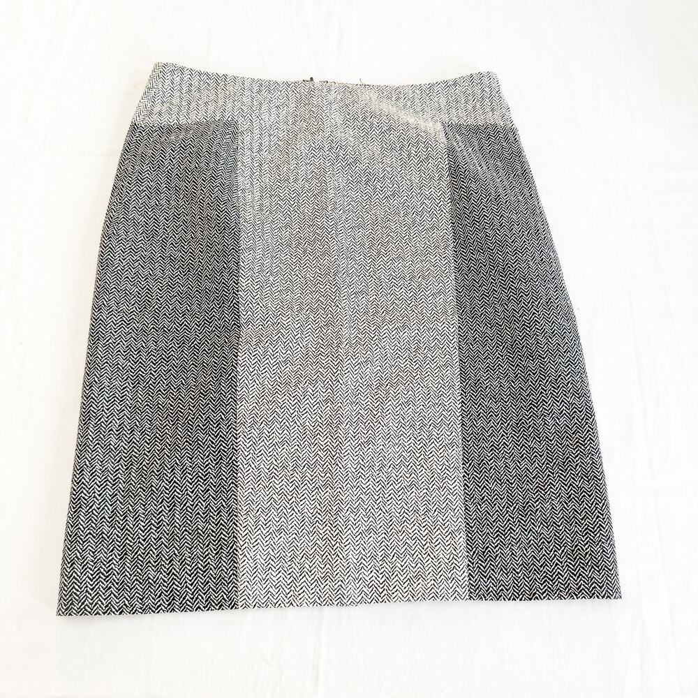 Rachel Roy Patterned Pencil Skirt Asymmetric Form Fitting Design Size 8